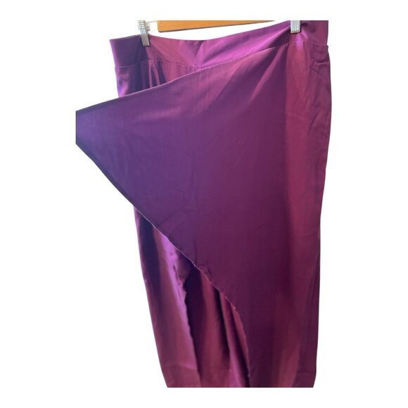 Soncy High Waist Pant With Draped Front Women’s Size 3X (22-24) Purple NWT - Picture 2 of 10